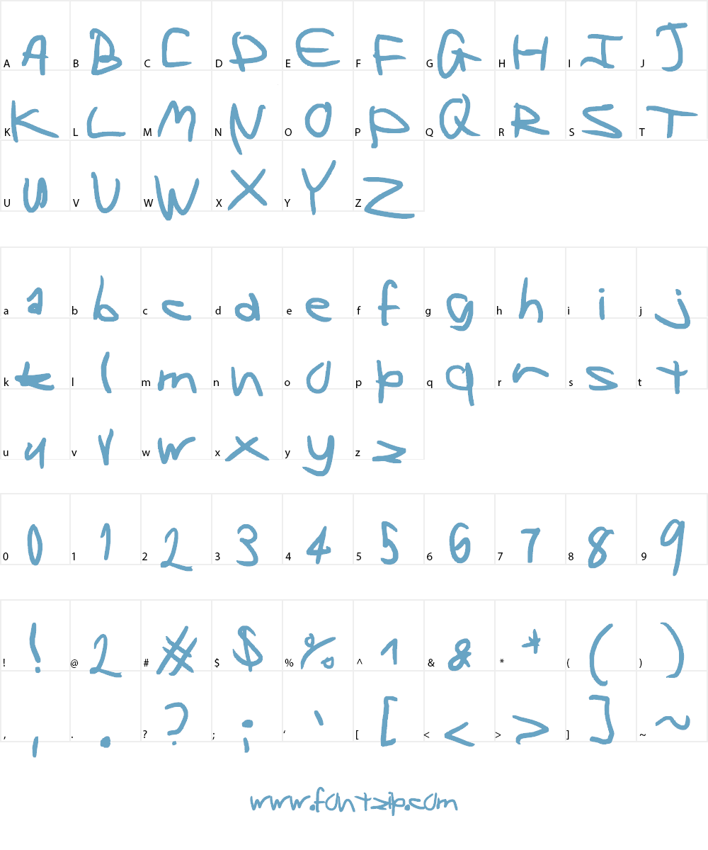 Left handed writing looks weird Font Character